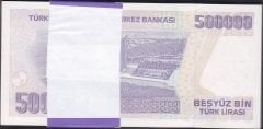 7.Emisyon 4.Tertip 500000 Lira L83 788202-302 arası 1 adet 234 atlamalı % 99 sıralı (Deste 100 Adet) Çil