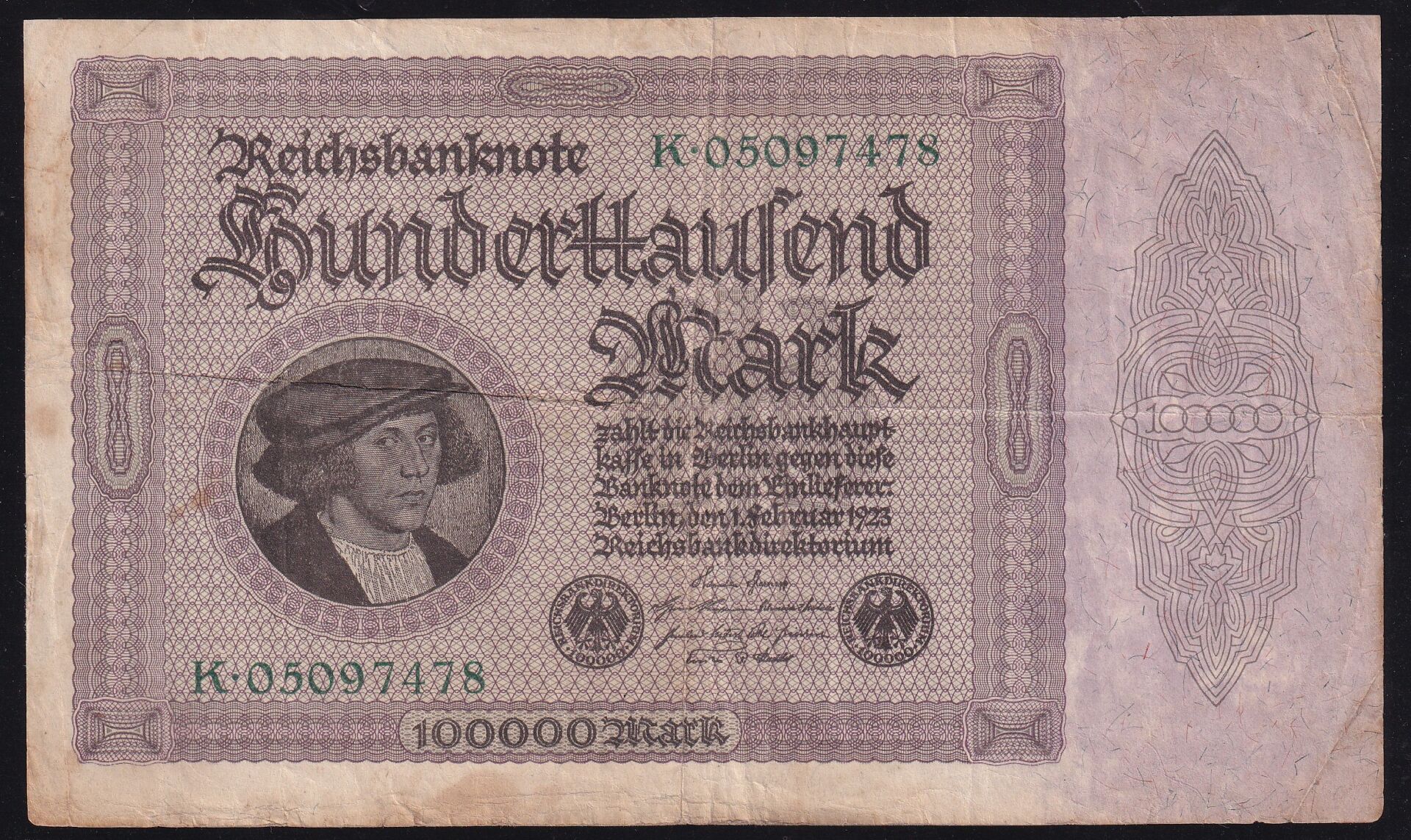 Almanya 100000 Mark 1923 Çok Temiz