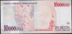 7.Emisyon 10000000 Lira C29 410471 Çok Temiz+