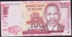 Malawi 100 Kwacha 2012 Çil
