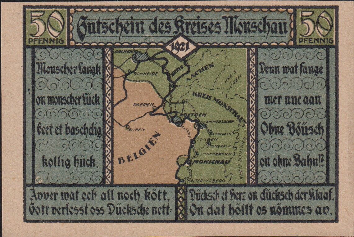 Almanya 50 Pfennig Notgeld 1921 Çil