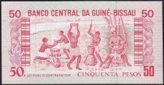 Guine Bissau 50 Pesos 1990 Çilaltı Çil Pick 10