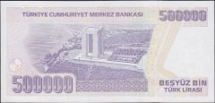 7.Emisyon 4.Tertip 500000 Lira M01 878504 Çil