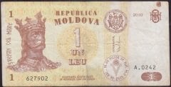 Moldova 1 Leu 2010 Çok Temiz