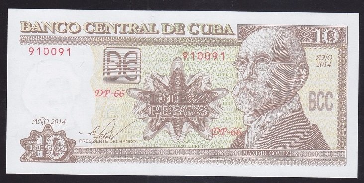 Küba 10 Pesos 2014 Çil 910091 Pick117p