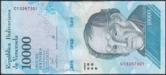 Venezuela 10000 Bolivares 2017 Çil Pick 98b