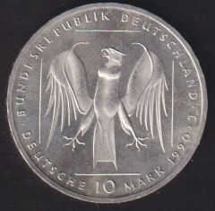 Almanya 10 Mark 1990 Gümüş (800. Yıldönümü - Cermen Düzeni)