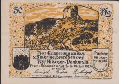 Almanya 50 Pfennig Notgeld 1921 Çil Barbaros