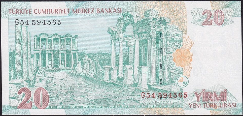 8.Emisyon 20 YTL G54 594565 Çil