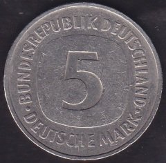 Almanya 5 Mark 1975 D