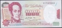 Venezuela 1000 Bolivares 1998 Çil Pick76d