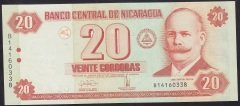 Nikaragua 20 Cordabas 2006 Çil Pick 197