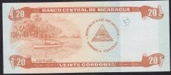 Nikaragua 20 Cordabas 2006 Çil Pick 197