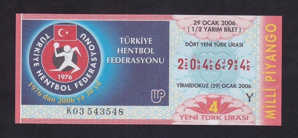 2006 29 OCAK YARIM BİLET