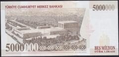 7.Emisyon 5.000.000 Lira J28 502189 Çil