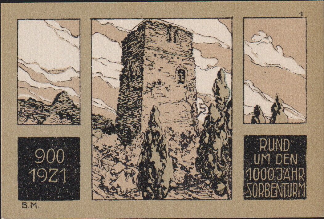 Almanya 50 Pfennig Notgeld 1921 Çil