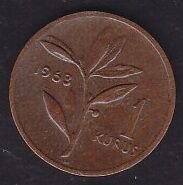1963 Yılı 1 Kuruş