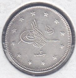 1327 / 2 REŞAT 2 KURUŞ GÜMÜŞ - EDİRNE BASKI ( R) eski para alan yerler