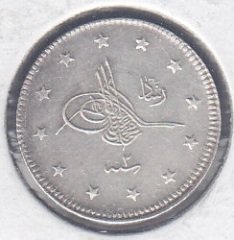 1327 / 2 REŞAT 2 KURUŞ GÜMÜŞ - EDİRNE BASKI ( R) eski para alan yerler