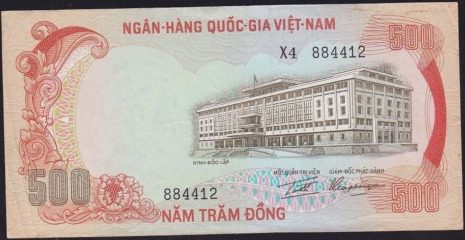 Vietnam ( Güney ) 500 Dong 1972 Ççt+