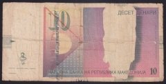 MAKEDONYA 10 DİNAR 2008 HALİYLE