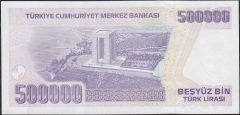 7.Emisyon 4.Tertip 500000 Lira L83 923984 Çilaltı Çil