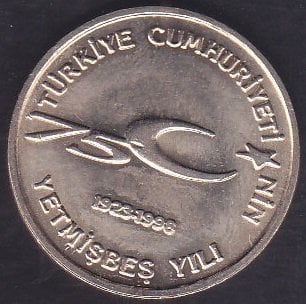 1999 YILI 100 BİN LİRA 75.YIL ÇİLALTI ÇİL
