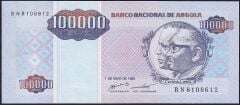 Angola 100000 Kwanzas 1995 Çilaltı Çil