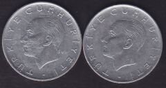 1977 Yılı 1 Lira (Ters Düz Takım)