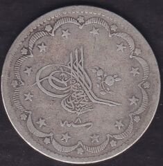 1255 / 8 Abdulmecid 20 Kuruş Gümüş