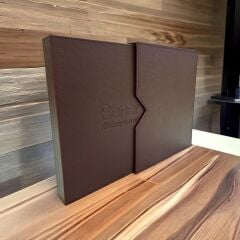 Bener Koleksiyon Kağıt Para Albümü Kasetli 4 cm Bordo - Optima Boy