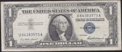 Amerika 1 Dolar 1957 Çok Temiz Silver Sertifika Mavi Mühür
