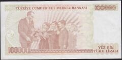 7.Emisyon 3.Tertip 100000 Lira I90 411884 Çok Temiz+