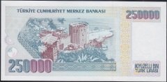 7.Emisyon 1.Tertip 250000 Lira C20 851407 Çil