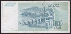 YUGOSLAVYA 5000 DİNAR 1992 HALİYLE eski paralar nereye satılır