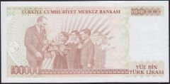 7.Emisyon 3.Tertip 100000 Lira I89 796285 Çil
