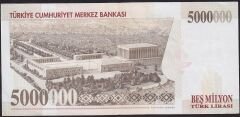 7.Emisyon 5.000.000 Lira J03 940824 Çok Çok Temiz+