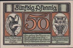 Almanya 50 Pfennig Notgeld 1921 Çil