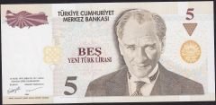8.Emisyon 5 YTL B43 119333 Çil