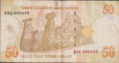 8.Emisyon 50 YTL D81 308857 Çok Temiz