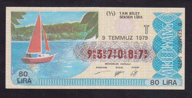 1979 9 TEMMUZ TAM BİLET
