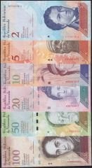 Venezuela Para Lotu 6 Farklı Çil