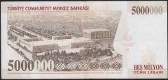7.Emisyon 5 000 000 Lira J79 773898 Çok Temiz+
