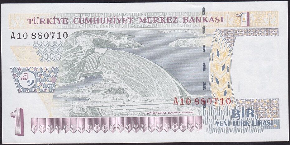 8.Emisyon 1 YTL A10 880710 Çilaltı Çil