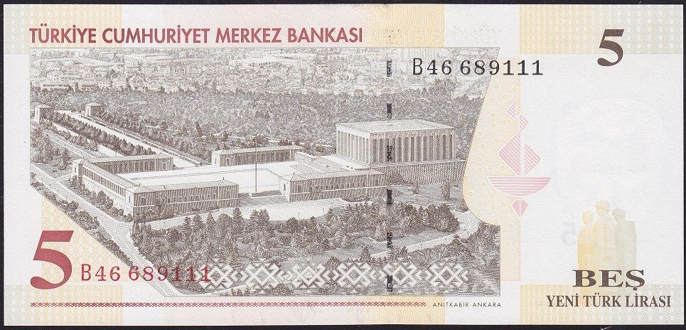 8.Emisyon 5 YTL B46 689111 Çil