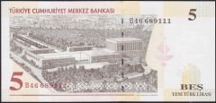 8.Emisyon 5 YTL B46 689111 Çil
