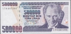 7.Emisyon 4.Tertip 500000 Lira L74 447293 Çil