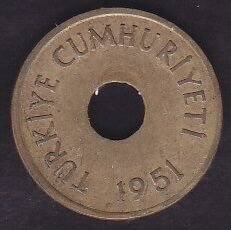 1951 Yılı 1 Kuruş