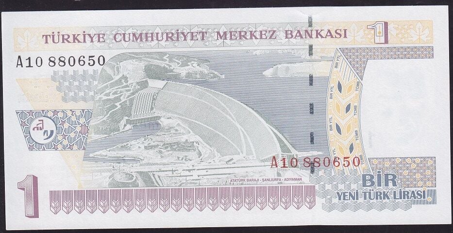 8.Emisyon 1 YTL A10 880650 Çilaltı Çil
