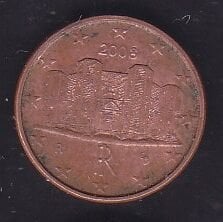 Avrupa Birliği 1 Euro Cent 2008 İtalya